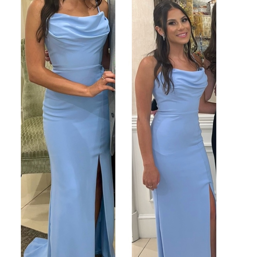 Elegant Blue Maxi Dress